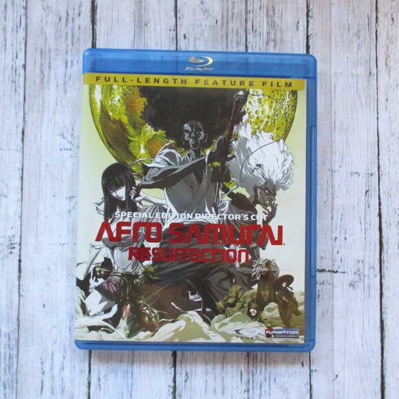 Afro Samurai Resurrection Director's Cut Animated Blu-Ray Full Length Movie - Picture 1 of 5
